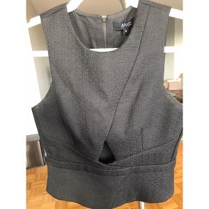 Peplum top with cut out